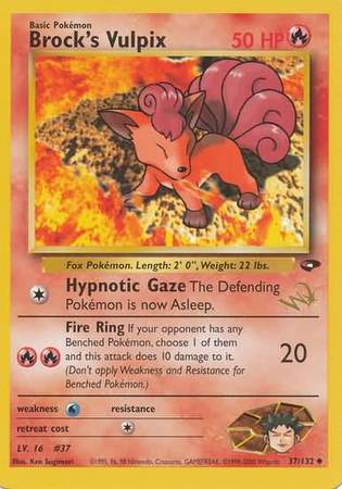 Brock's Vulpix (37/132) (W Stamped Promo) [Gym Challenge Unlimited] | Game Master's Emporium (The New GME)