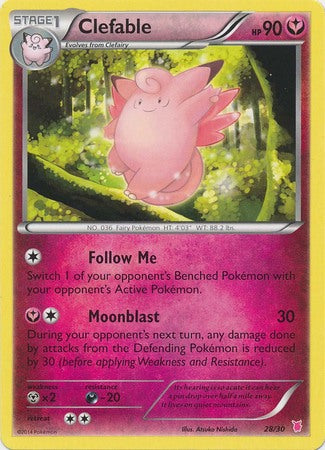 Clefable (28/30) [XY: Trainer Kit 1 - Wigglytuff] | Game Master's Emporium (The New GME)