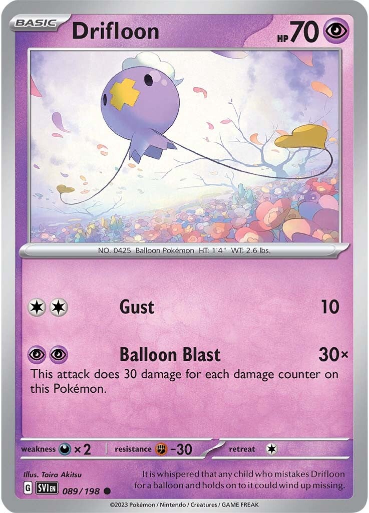 Drifloon (089/198) [Scarlet & Violet: Base Set] | Game Master's Emporium (The New GME)