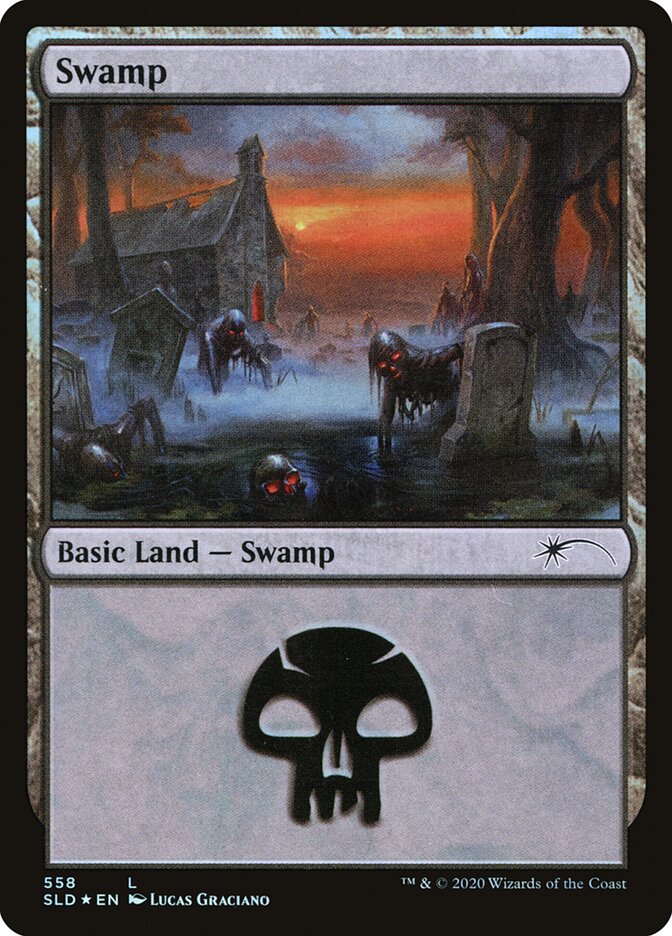 Swamp (Reanimated) (558) [Secret Lair Drop Promos] | Game Master's Emporium (The New GME)