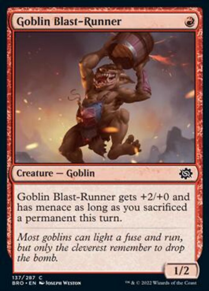 Goblin Blast-Runner [The Brothers' War] | Game Master's Emporium (The New GME)