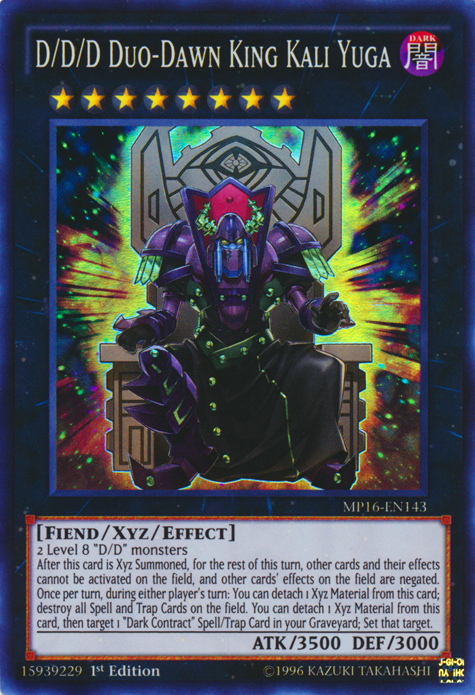 D/D/D Duo-Dawn King Kali Yuga [MP16-EN143] Super Rare | Game Master's Emporium (The New GME)