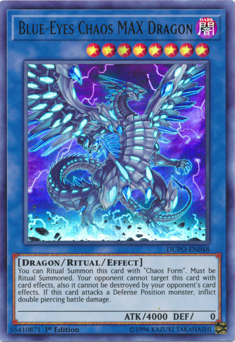 Blue-Eyes Chaos MAX Dragon [DUPO-EN048] Ultra Rare | Game Master's Emporium (The New GME)
