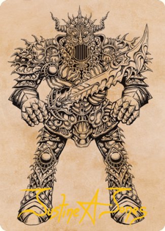 Iron Golem (Showcase) Art Card (Gold-Stamped Signature) [Dungeons & Dragons: Adventures in the Forgotten Realms Art Series] | Game Master's Emporium (The New GME)