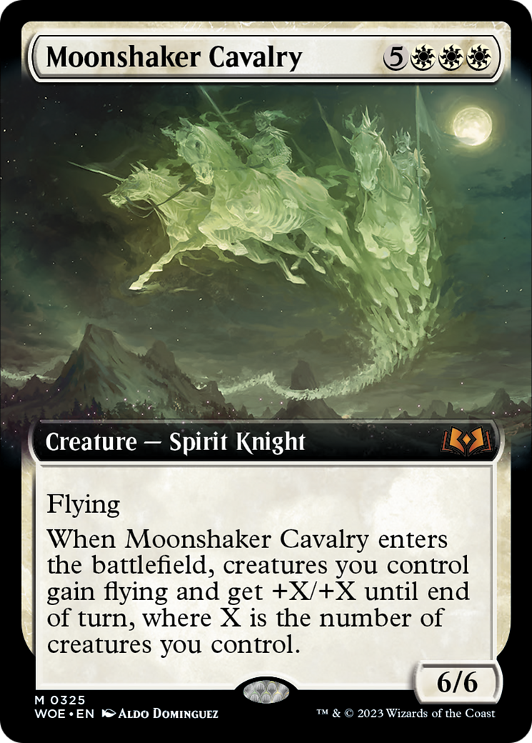 Moonshaker Cavalry (Extended Art) [Wilds of Eldraine] | Game Master's Emporium (The New GME)