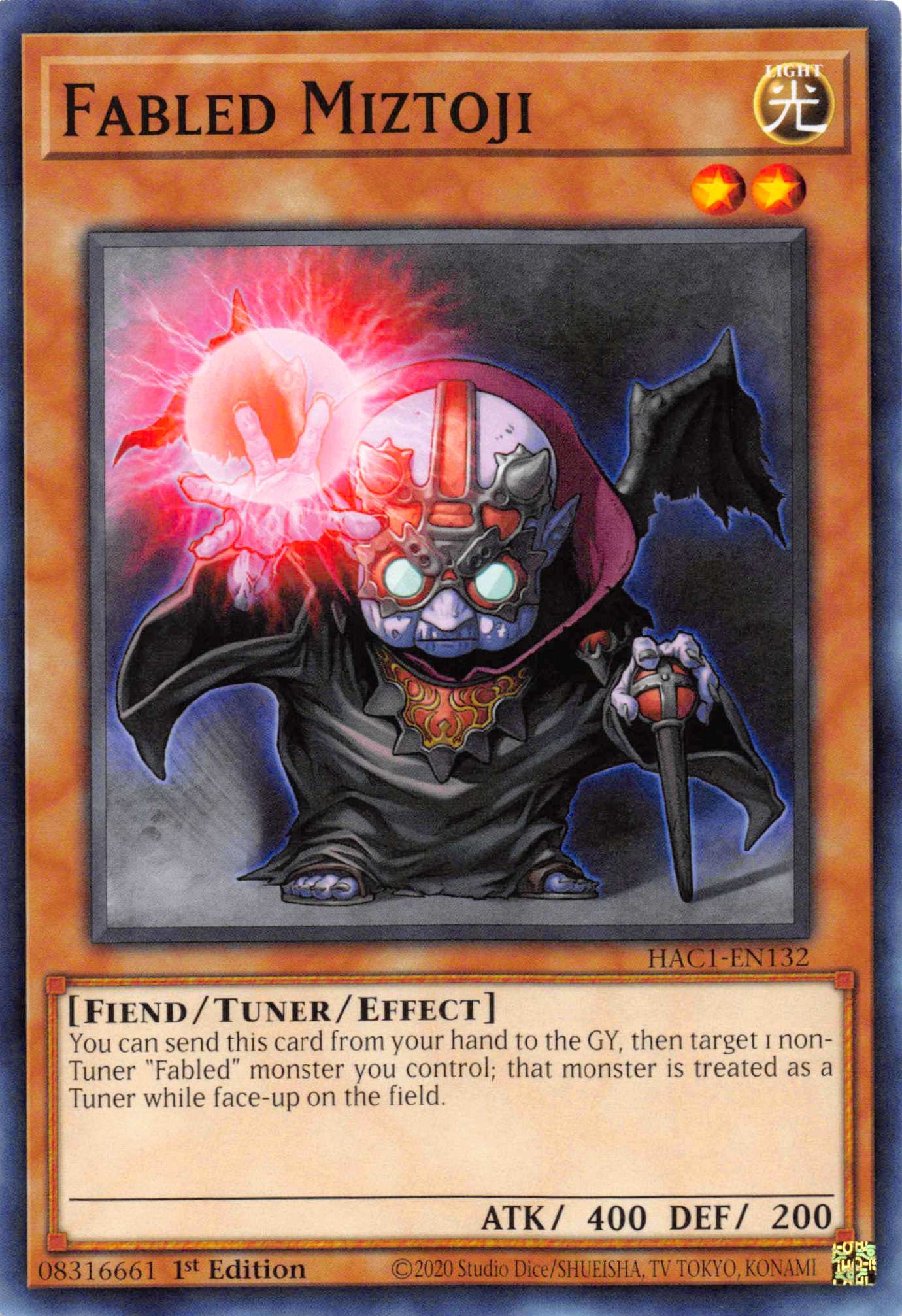 Fabled Miztoji (Duel Terminal) [HAC1-EN132] Parallel Rare | Game Master's Emporium (The New GME)