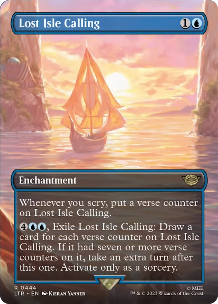 Lost Isle Calling (Borderless Alternate Art) [The Lord of the Rings: Tales of Middle-Earth] | Game Master's Emporium (The New GME)