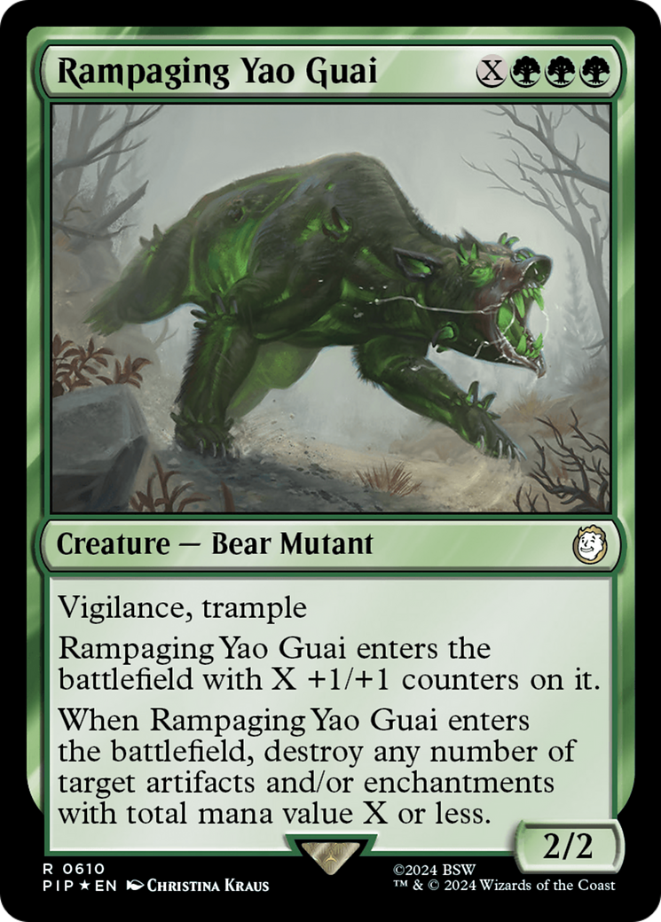 Rampaging Yao Guai (Surge Foil) [Fallout] | Game Master's Emporium (The New GME)