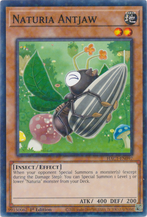 Naturia Antjaw (Duel Terminal) [HAC1-EN097] Common | Game Master's Emporium (The New GME)