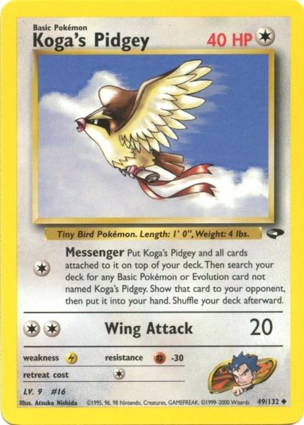 Koga's Pidgey (49/132) [Gym Challenge Unlimited] | Game Master's Emporium (The New GME)