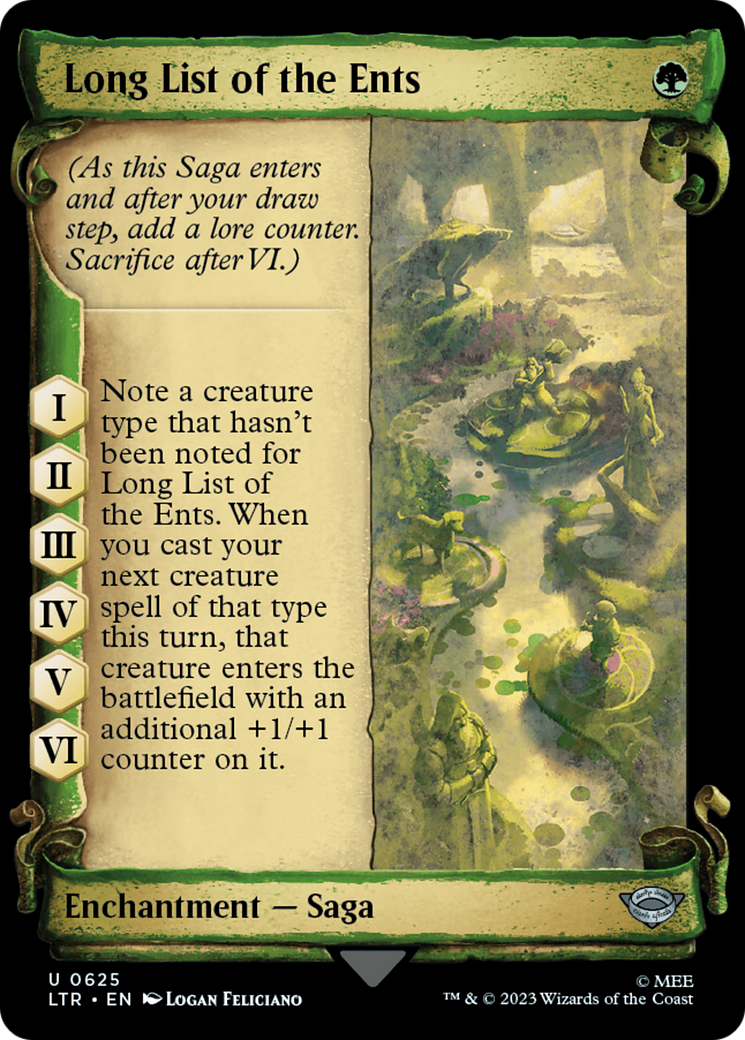 Long List of the Ents [The Lord of the Rings: Tales of Middle-Earth Showcase Scrolls] | Game Master's Emporium (The New GME)