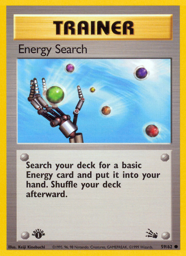 Energy Search (59/62) [Fossil 1st Edition] | Game Master's Emporium (The New GME)