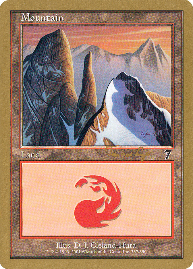 Mountain (337) (Tom van de Logt) [World Championship Decks 2001] | Game Master's Emporium (The New GME)