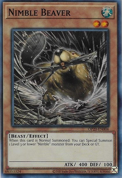 Nimble Beaver [OP20-EN006] Super Rare | Game Master's Emporium (The New GME)