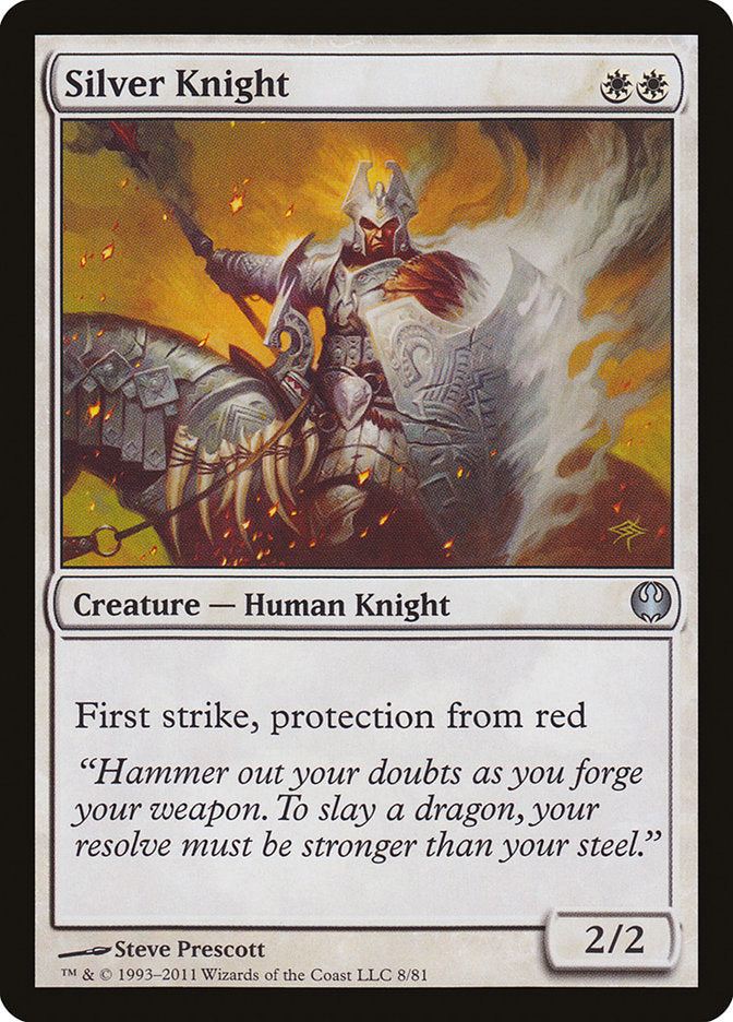 Silver Knight [Duel Decks: Knights vs. Dragons] | Game Master's Emporium (The New GME)