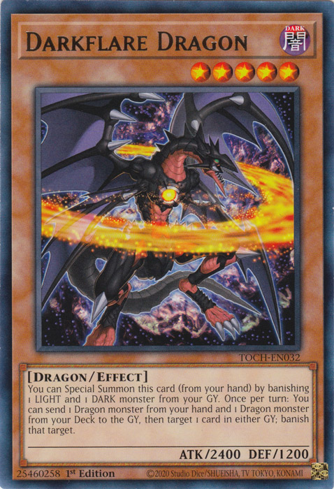 Darkflare Dragon [TOCH-EN032] Rare | Game Master's Emporium (The New GME)