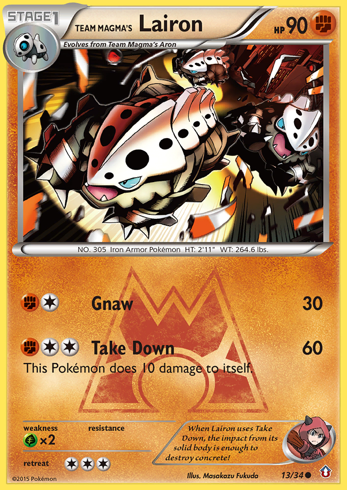 Team Magma's Lairon (13/34) [XY: Double Crisis] | Game Master's Emporium (The New GME)