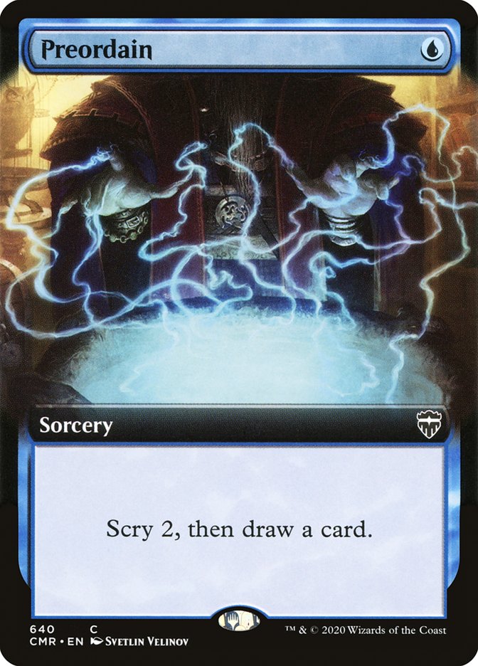 Preordain (Extended Art) [Commander Legends] | Game Master's Emporium (The New GME)