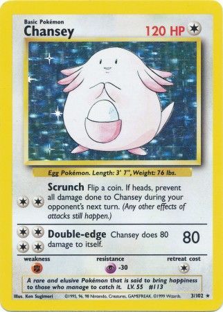 Chansey (3/102) [Base Set Unlimited] | Game Master's Emporium (The New GME)