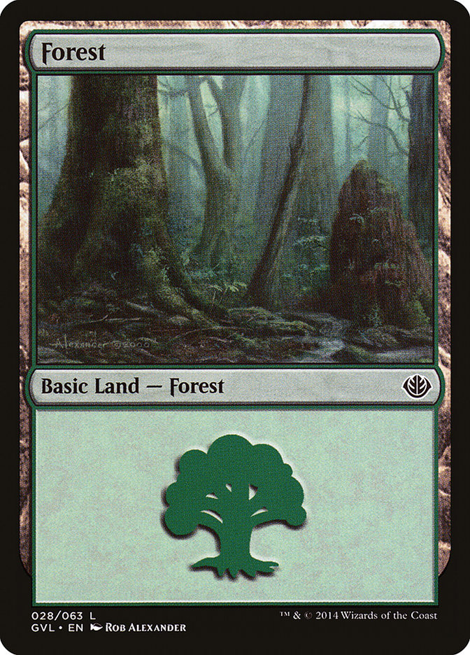 Forest (28) (Garruk vs. Liliana) [Duel Decks Anthology] | Game Master's Emporium (The New GME)