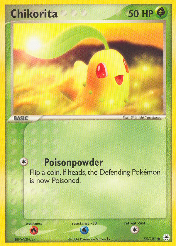 Chikorita (55/101) [EX: Hidden Legends] | Game Master's Emporium (The New GME)