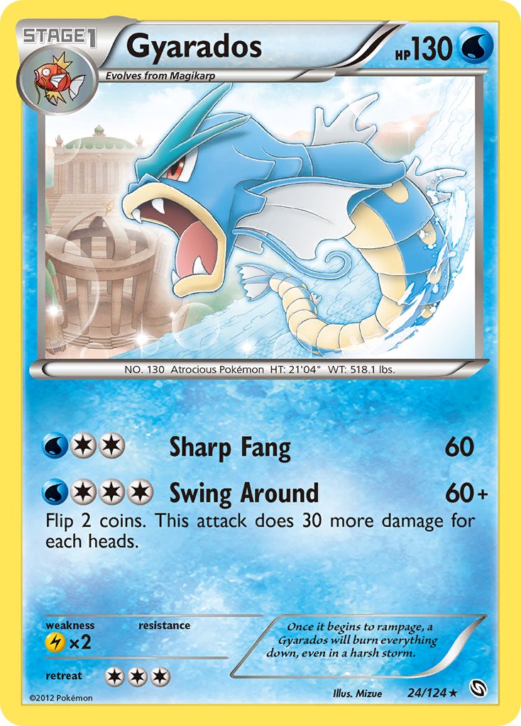 Gyarados (24/124) (Cosmos Holo) (Blister Exclusive) [Black & White: Dragons Exalted] | Game Master's Emporium (The New GME)