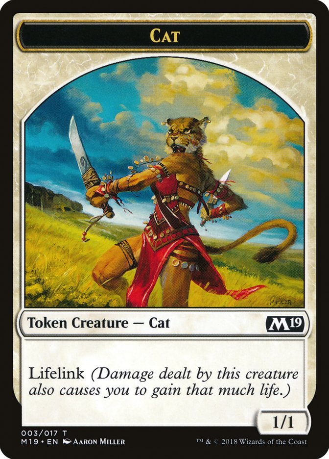 Cat Token [Core Set 2019 Tokens] | Game Master's Emporium (The New GME)