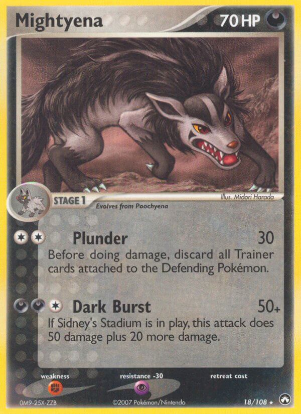 Mightyena (18/108) (Theme Deck Exclusive) [EX: Power Keepers] | Game Master's Emporium (The New GME)
