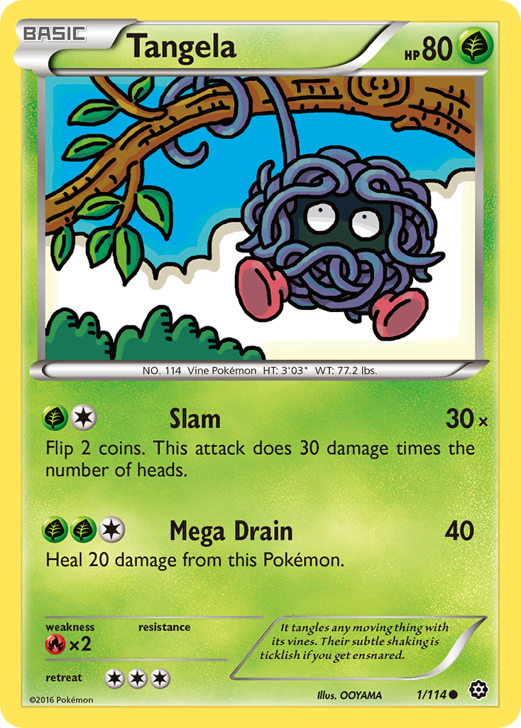 Tangela (1/114) [XY: Steam Siege] | Game Master's Emporium (The New GME)