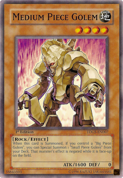 Medium Piece Golem [TDGS-EN007] Common | Game Master's Emporium (The New GME)