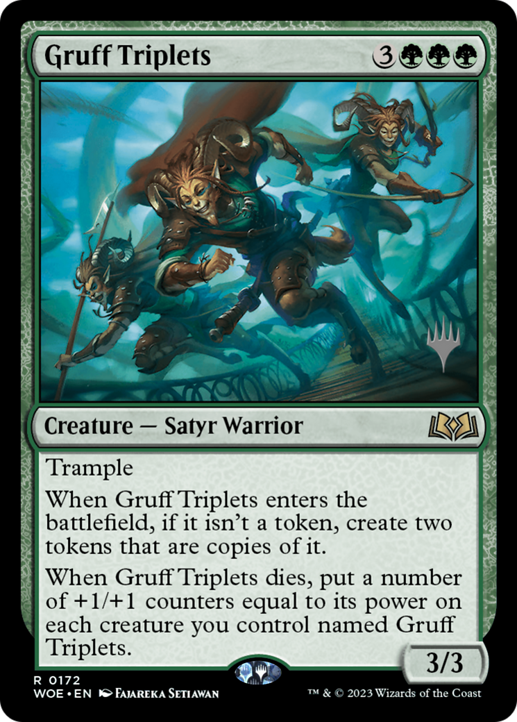 Gruff Triplets (Promo Pack) [Wilds of Eldraine Promos] | Game Master's Emporium (The New GME)