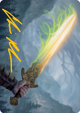 Sword of Hearth and Home Art Card (Gold-Stamped Signature) [Modern Horizons 2 Art Series] | Game Master's Emporium (The New GME)