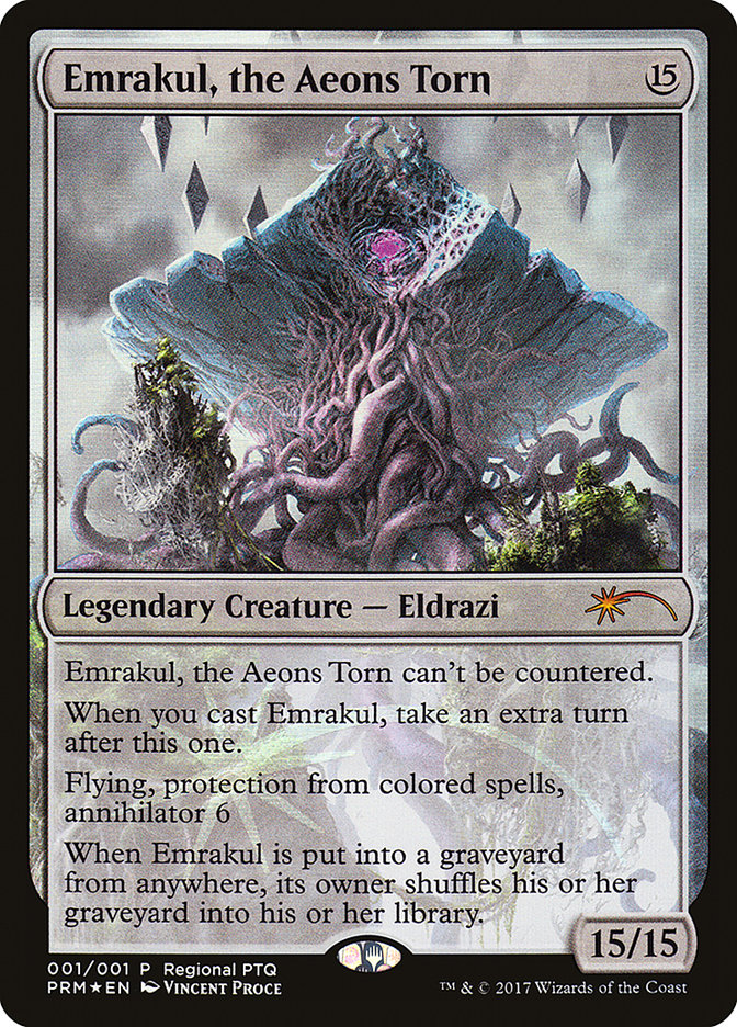 Emrakul, the Aeons Torn (Regional PTQ) [Pro Tour Promos] | Game Master's Emporium (The New GME)