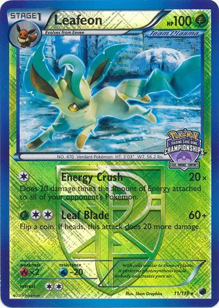 Leafeon (11/116) (States Championship Promo) [Black & White: Plasma Freeze] | Game Master's Emporium (The New GME)