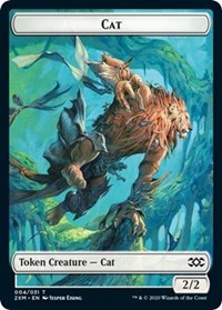 Cat // Copy Double-Sided Token [Double Masters Tokens] | Game Master's Emporium (The New GME)