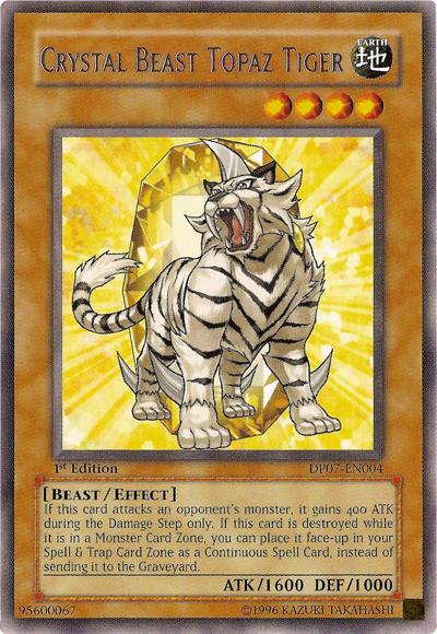 Crystal Beast Topaz Tiger [DP07-EN004] Rare | Game Master's Emporium (The New GME)