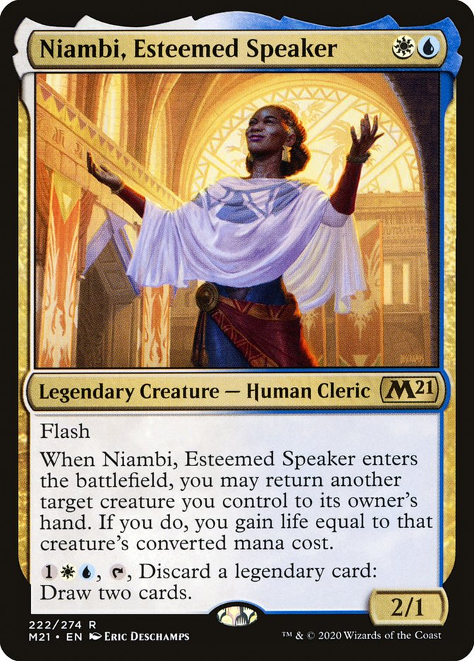 Niambi, Esteemed Speaker [Core Set 2021] | Game Master's Emporium (The New GME)