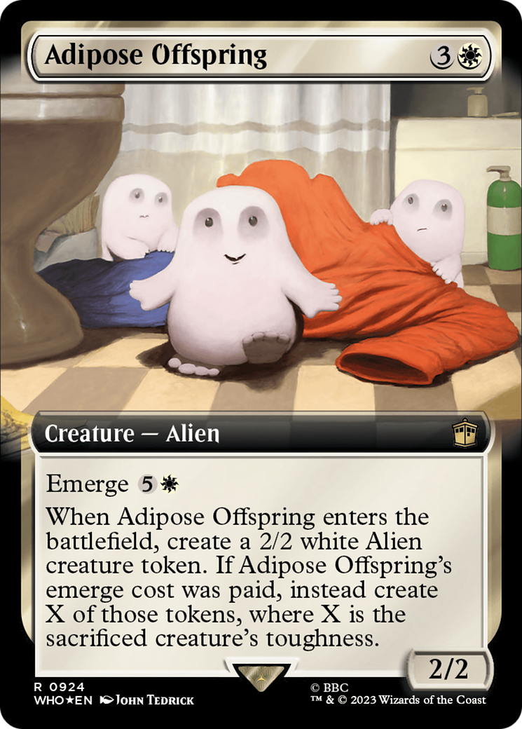 Adipose Offspring (Extended Art) (Surge Foil) [Doctor Who] | Game Master's Emporium (The New GME)