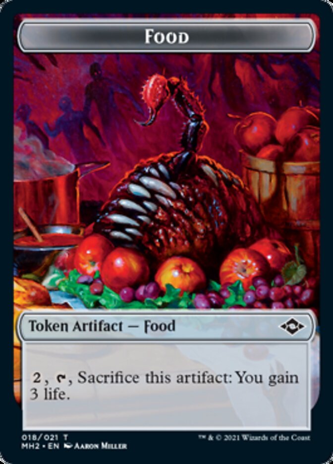 Food (18) // Timeless Dragon Double-Sided Token [Modern Horizons 2 Tokens] | Game Master's Emporium (The New GME)