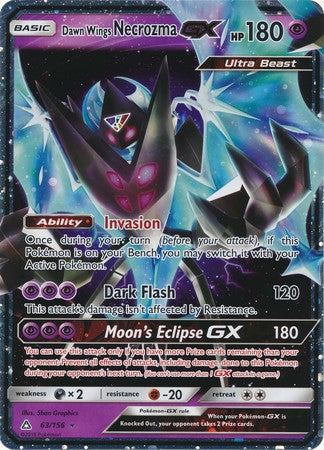 Dawn Wings Necrozma GX (63/156) (Jumbo Card) [Sun & Moon: Ultra Prism] | Game Master's Emporium (The New GME)