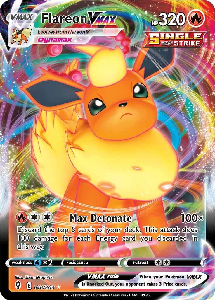 Flareon VMAX (018/203) [Sword & Shield: Evolving Skies] | Game Master's Emporium (The New GME)