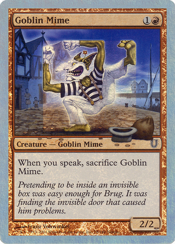 Goblin Mime (Alternate Foil) [Unhinged] | Game Master's Emporium (The New GME)