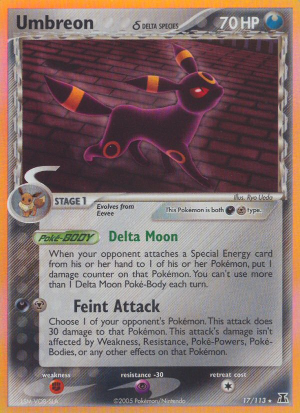 Umbreon (17/113) (Delta Species) [EX: Delta Species] | Game Master's Emporium (The New GME)