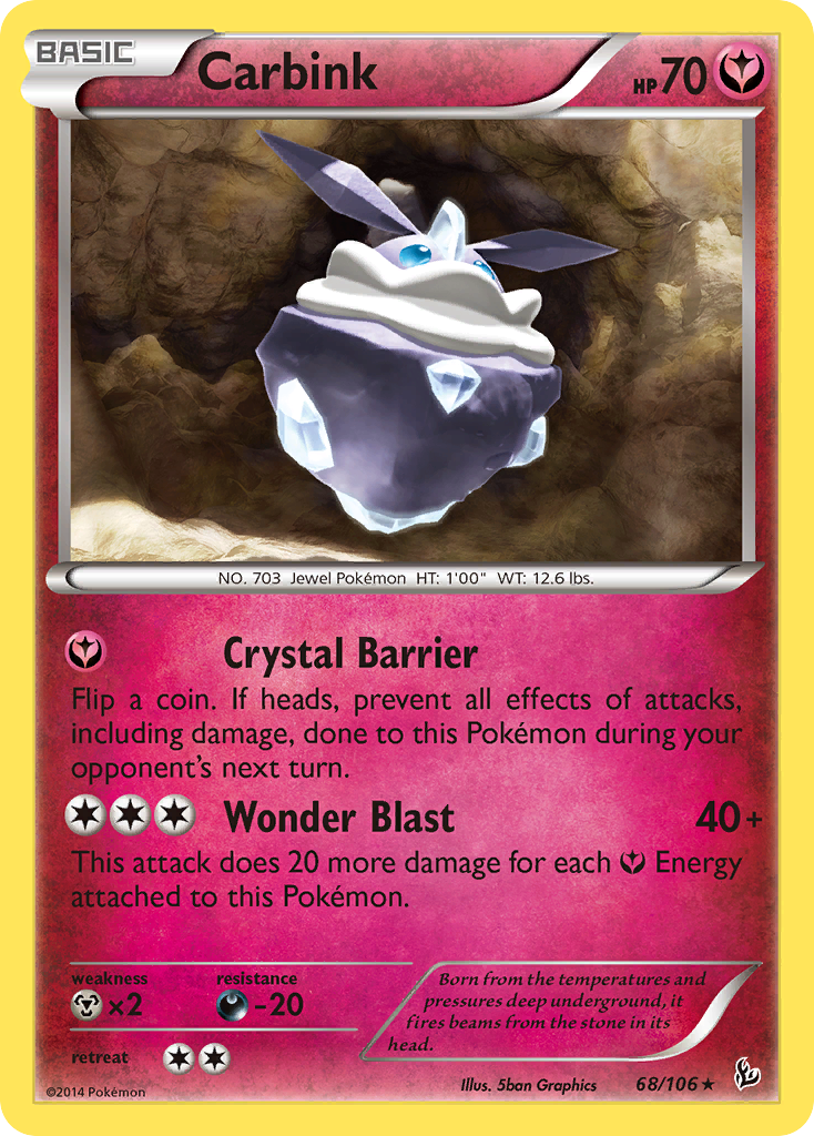 Carbink (68/106) (Theme Deck Exclusive) [XY: Flashfire] | Game Master's Emporium (The New GME)