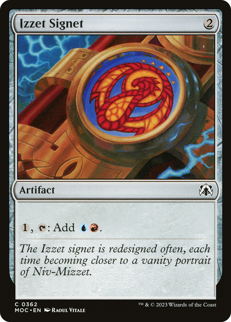 Izzet Signet [March of the Machine Commander] | Game Master's Emporium (The New GME)