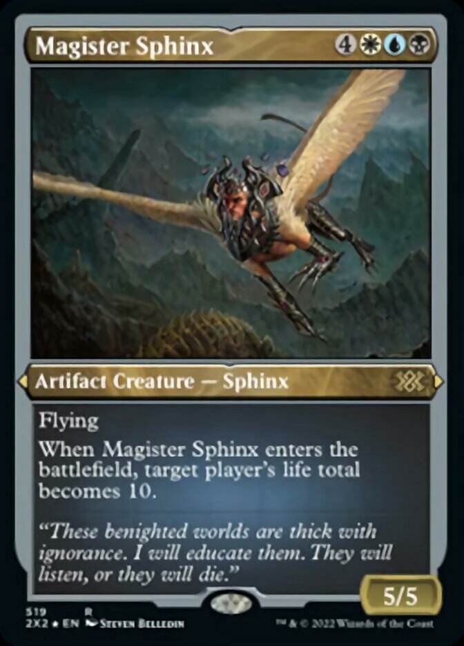 Magister Sphinx (Foil Etched) [Double Masters 2022] | Game Master's Emporium (The New GME)