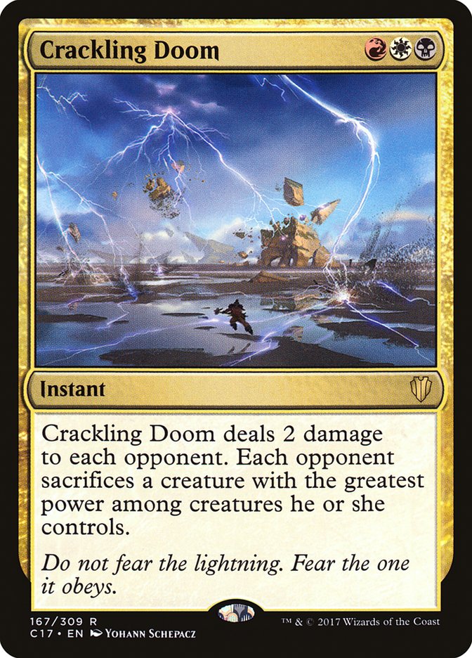 Crackling Doom [Commander 2017] | Game Master's Emporium (The New GME)