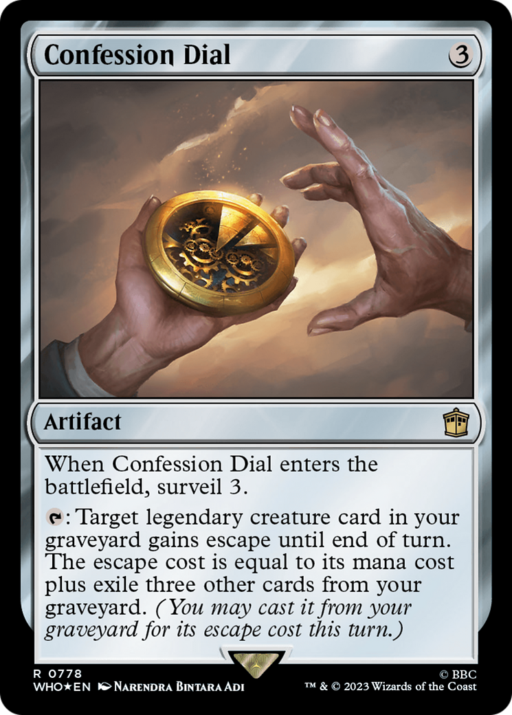 Confession Dial (Surge Foil) [Doctor Who] | Game Master's Emporium (The New GME)