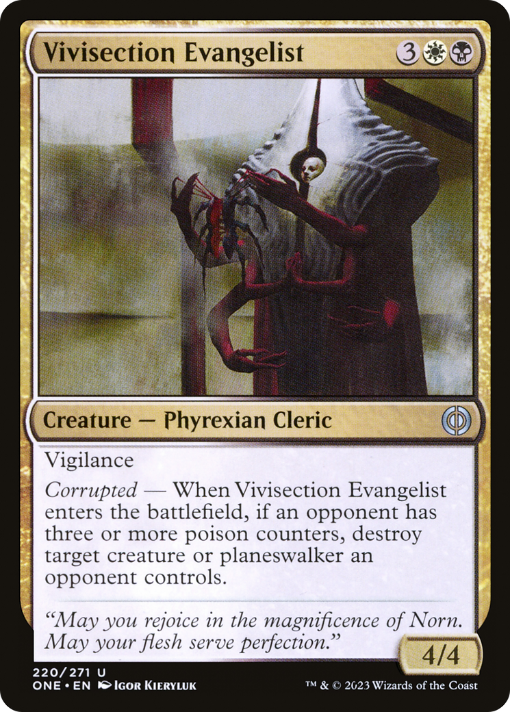 Vivisection Evangelist [Phyrexia: All Will Be One] | Game Master's Emporium (The New GME)