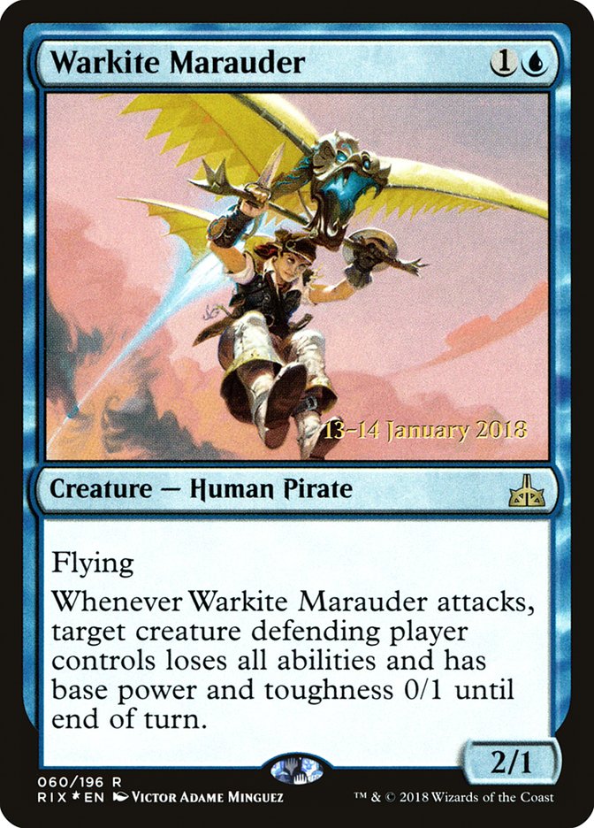 Warkite Marauder [Rivals of Ixalan Prerelease Promos] | Game Master's Emporium (The New GME)